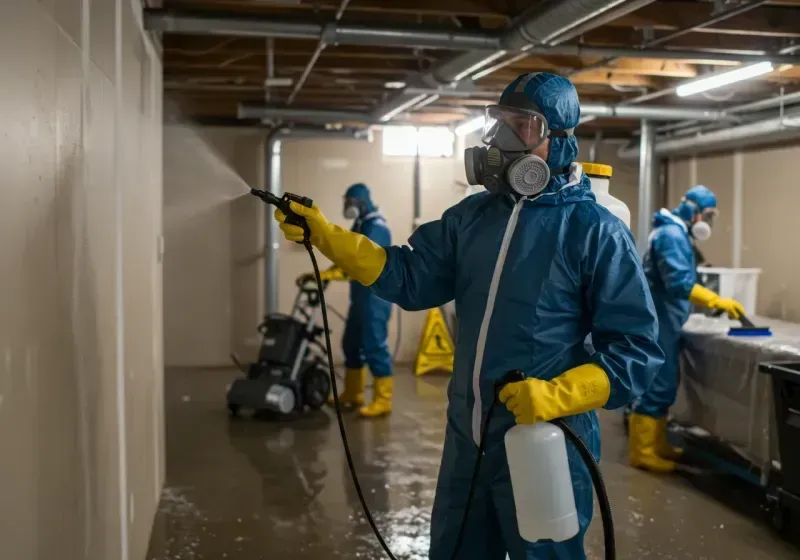 Basement Sanitization and Antimicrobial Treatment process in Caddo Mills, TX